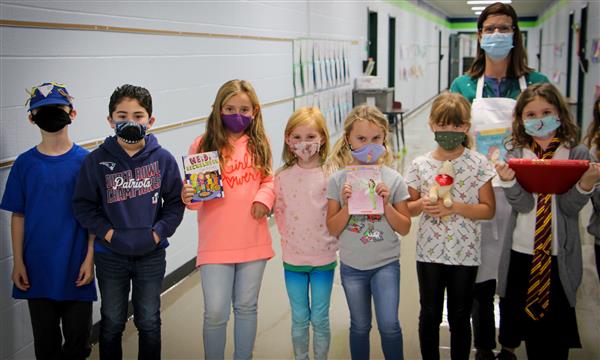 Students dressed as book characters